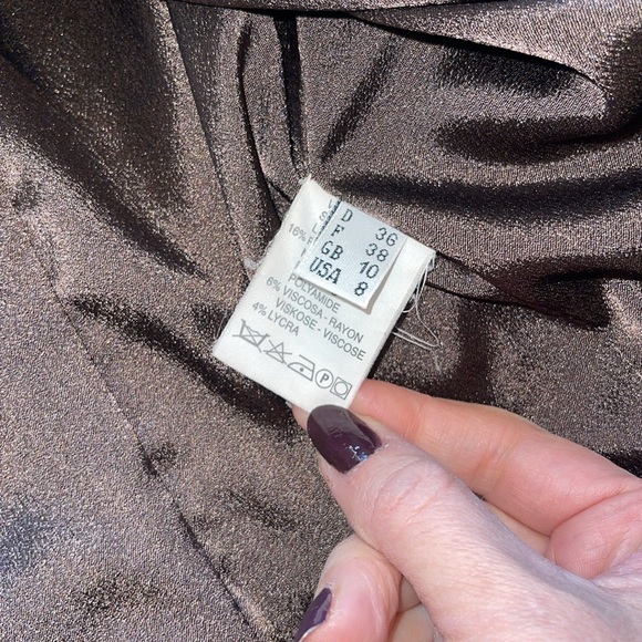 Bepe Bondi suit Blazer/ pants size 8(but towards smaller)brown with some detail - Picture 5 of 11